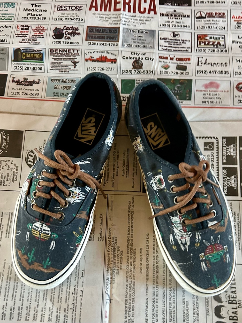 Vans Authentic Desert Tribe Blue Graphite women’s 9.5